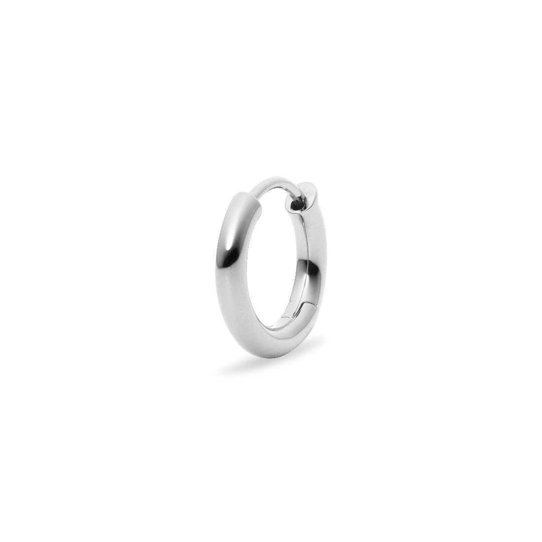 18K ホワイトゴールド Hoop フープピアス