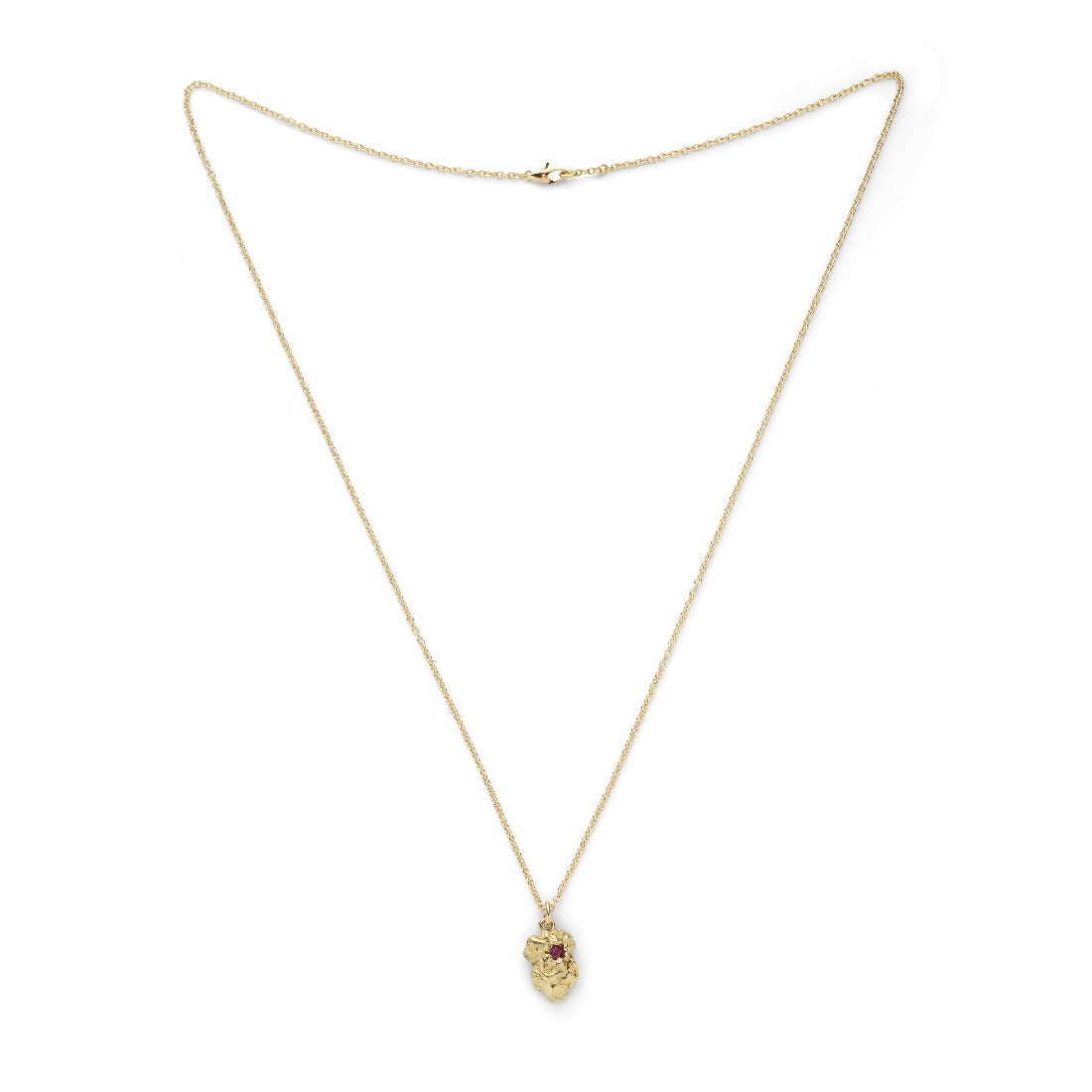 18K ネックレス ルビー Ruby Necklace