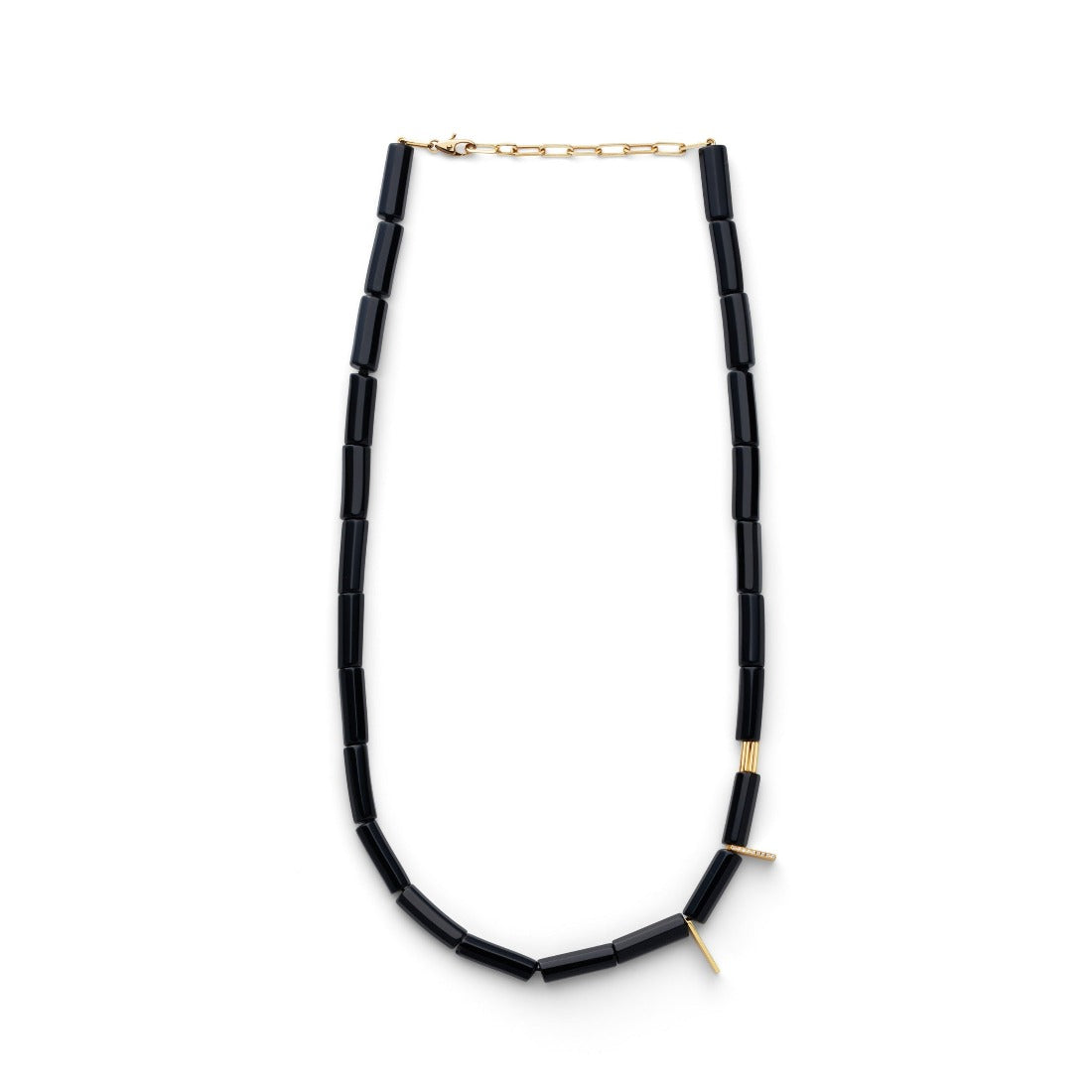 K18 Necklace Onyx 天然石ネックレス オニキス ダイア