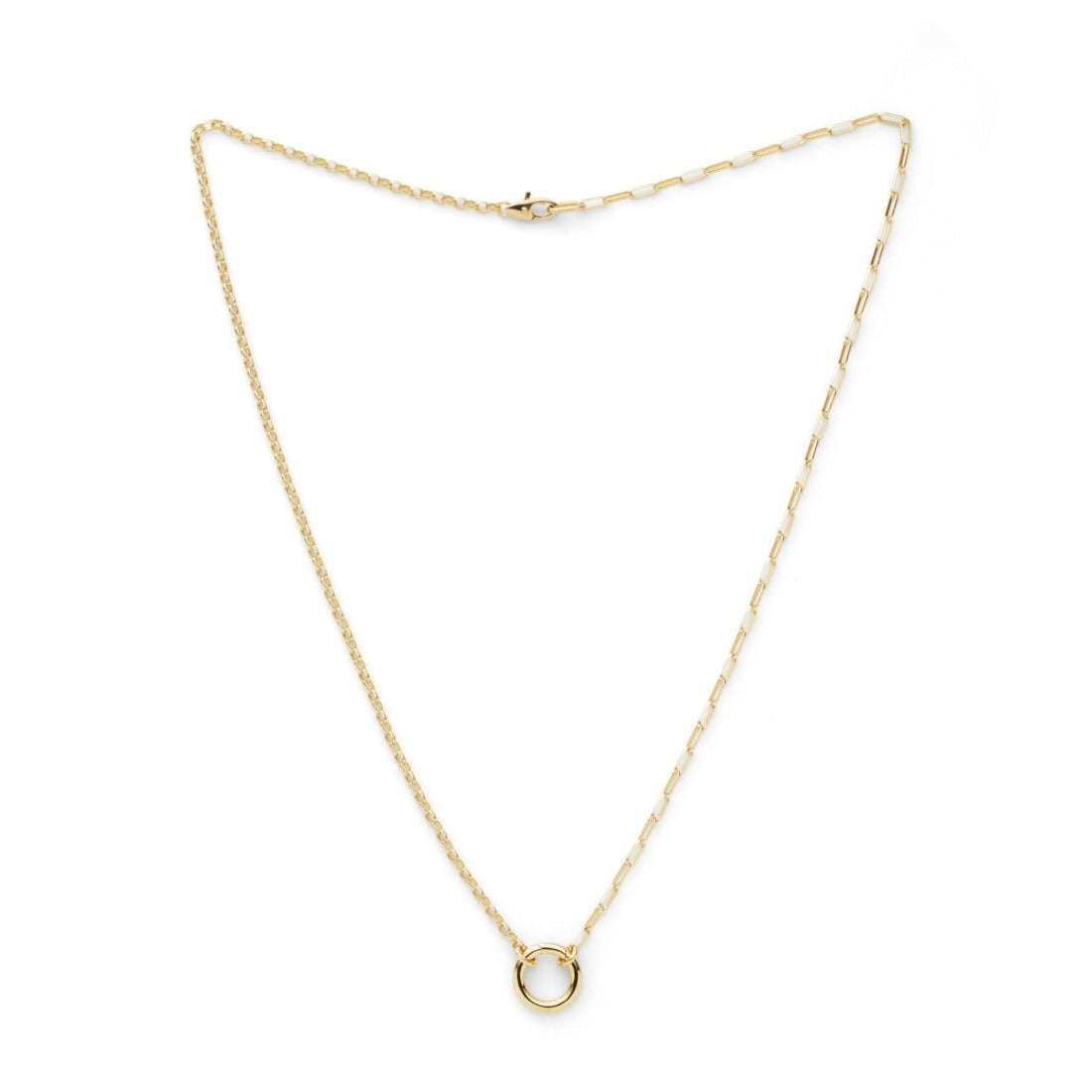 18K イエローゴールド Necklace ネックレス Circle 45cm