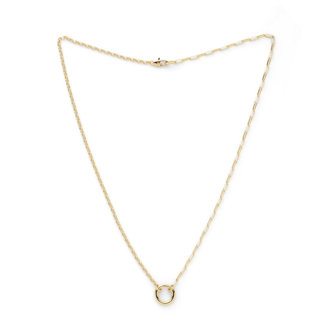 18K　イエローゴールド　Necklace　ネックレス　Circle　45cm