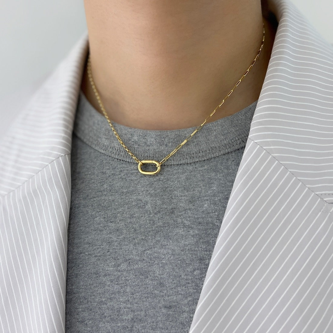 K18 イエローゴールド Necklace Oval ネックレス オーバル