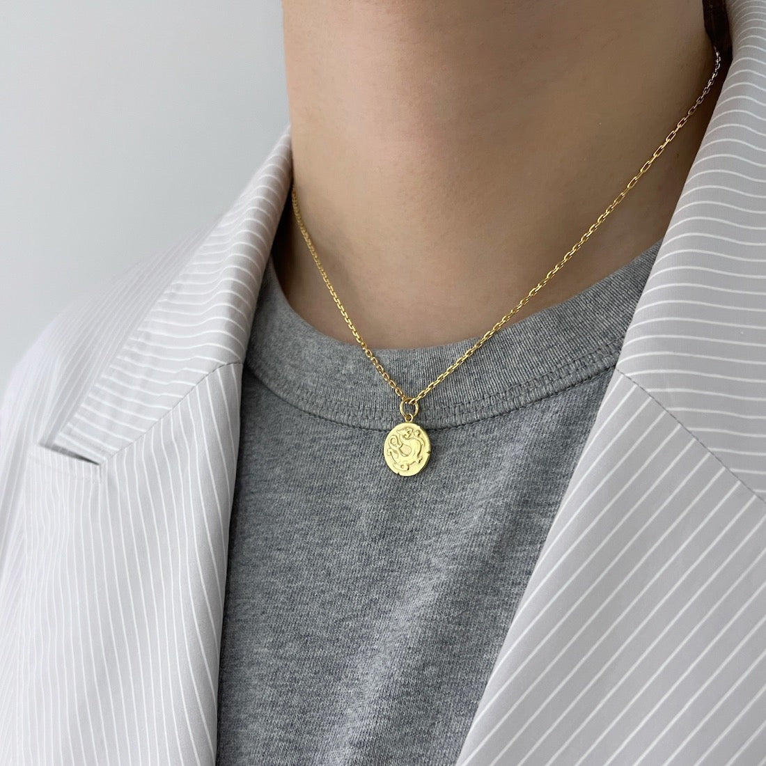 18K Charm Dragon チャーム ドラゴン 着用