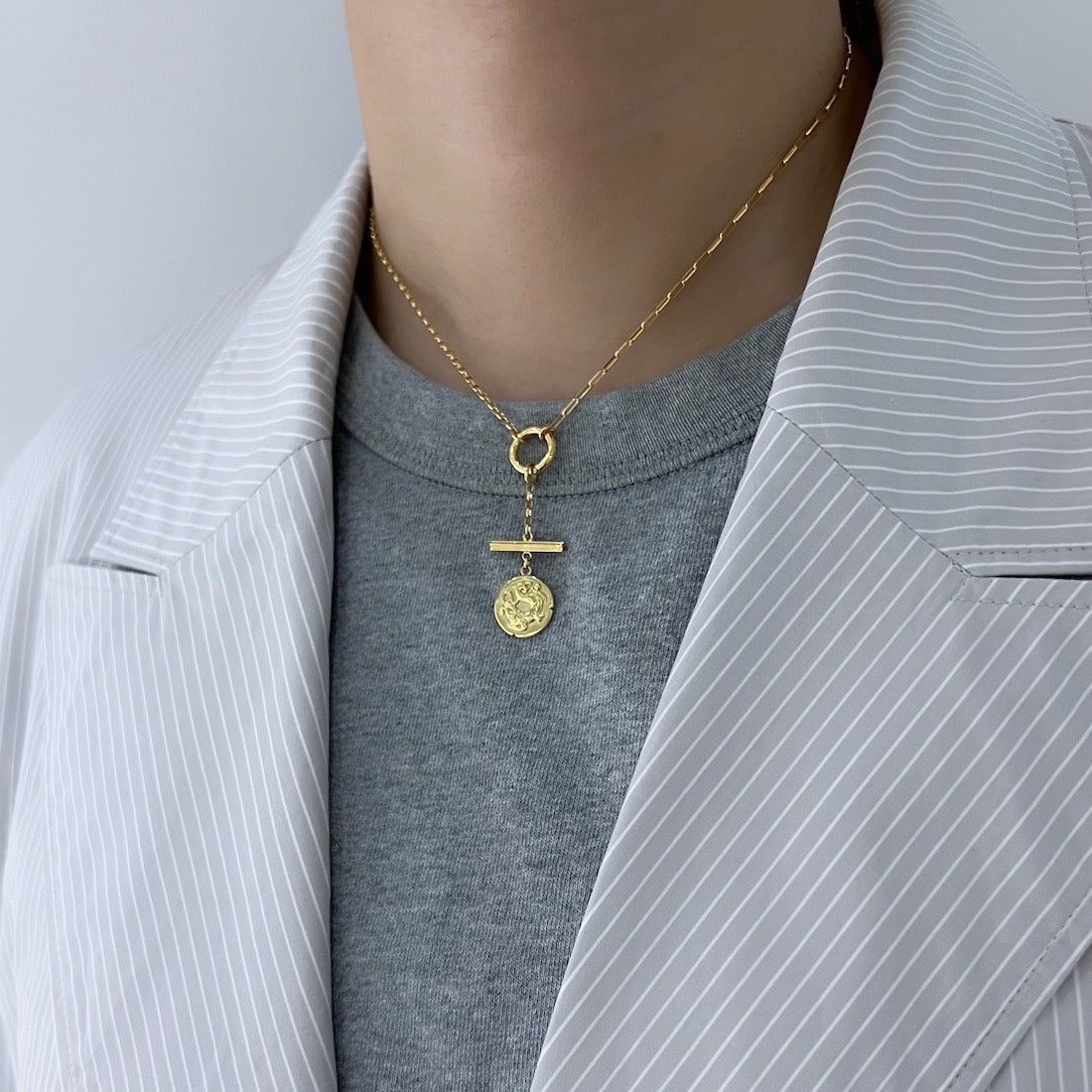 18K Charm Dragon チャーム ドラゴン 着用