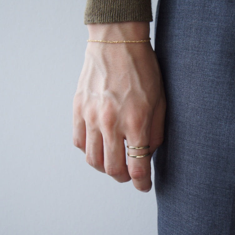 K10 Ring リング イエローゴールド 着用