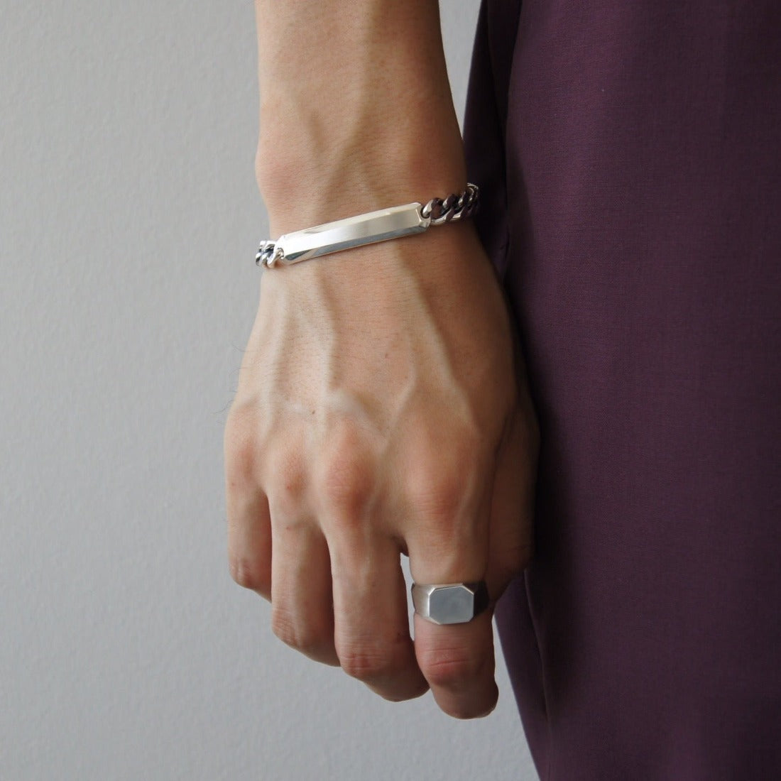 silver925 シルバー925 ファセットリング Facet Ring 着用