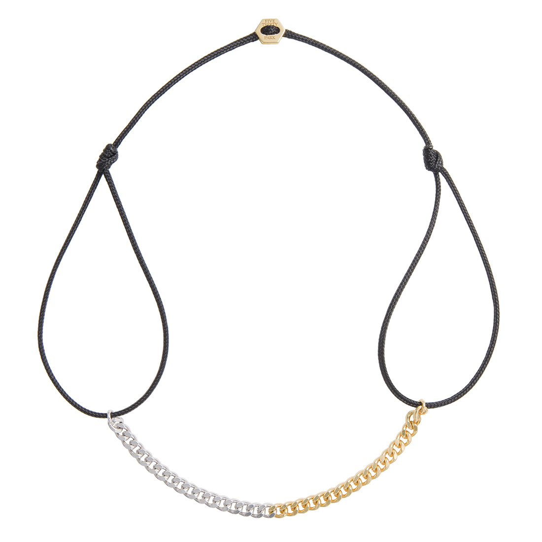 K10 Combination コンビネーション Cord Anklet コードアンクレット Curb Chain カーブチェーン