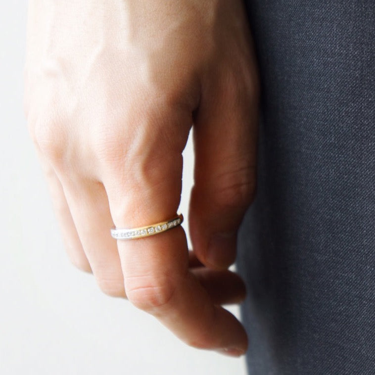 18K Kairos カイロス Diamond ダイアモンド combination コンビネーション Ring リング 着用