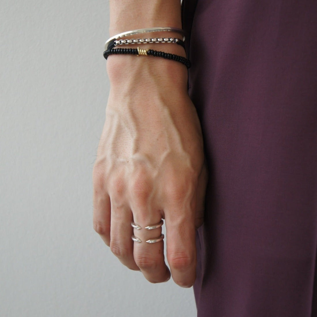 Silver925 シルバー925 クリスタル Crystal Ring リング コーディネート