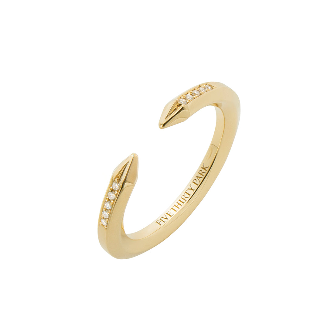 18K イエローゴールド ダイア Ring リング Crystal クリスタル