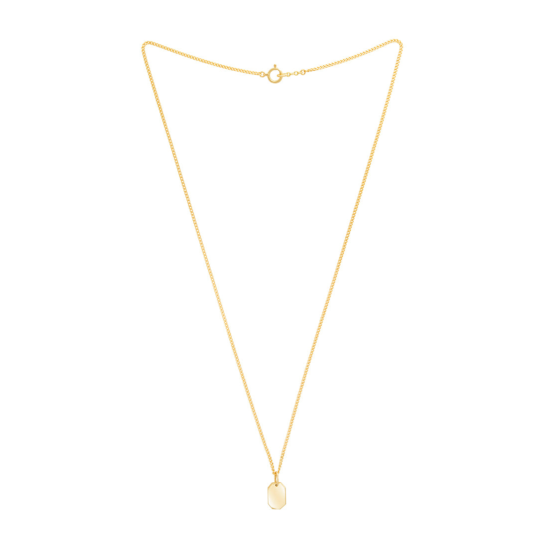 18K イエローゴールド クリスタルチャームネックレス Necklace