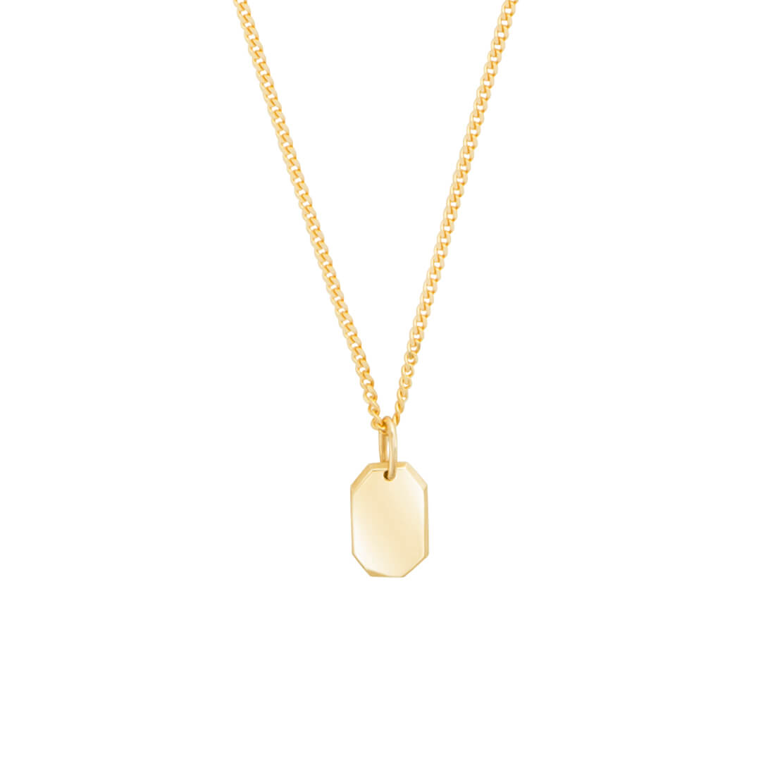 18K イエローゴールド クリスタルチャームネックレス Necklace