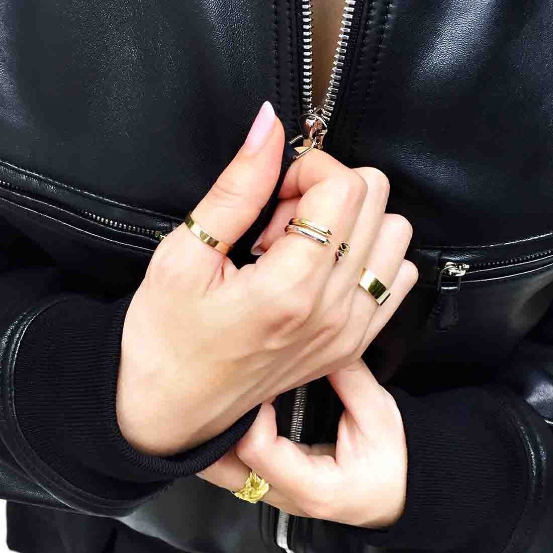 K18 リング Ring 着用