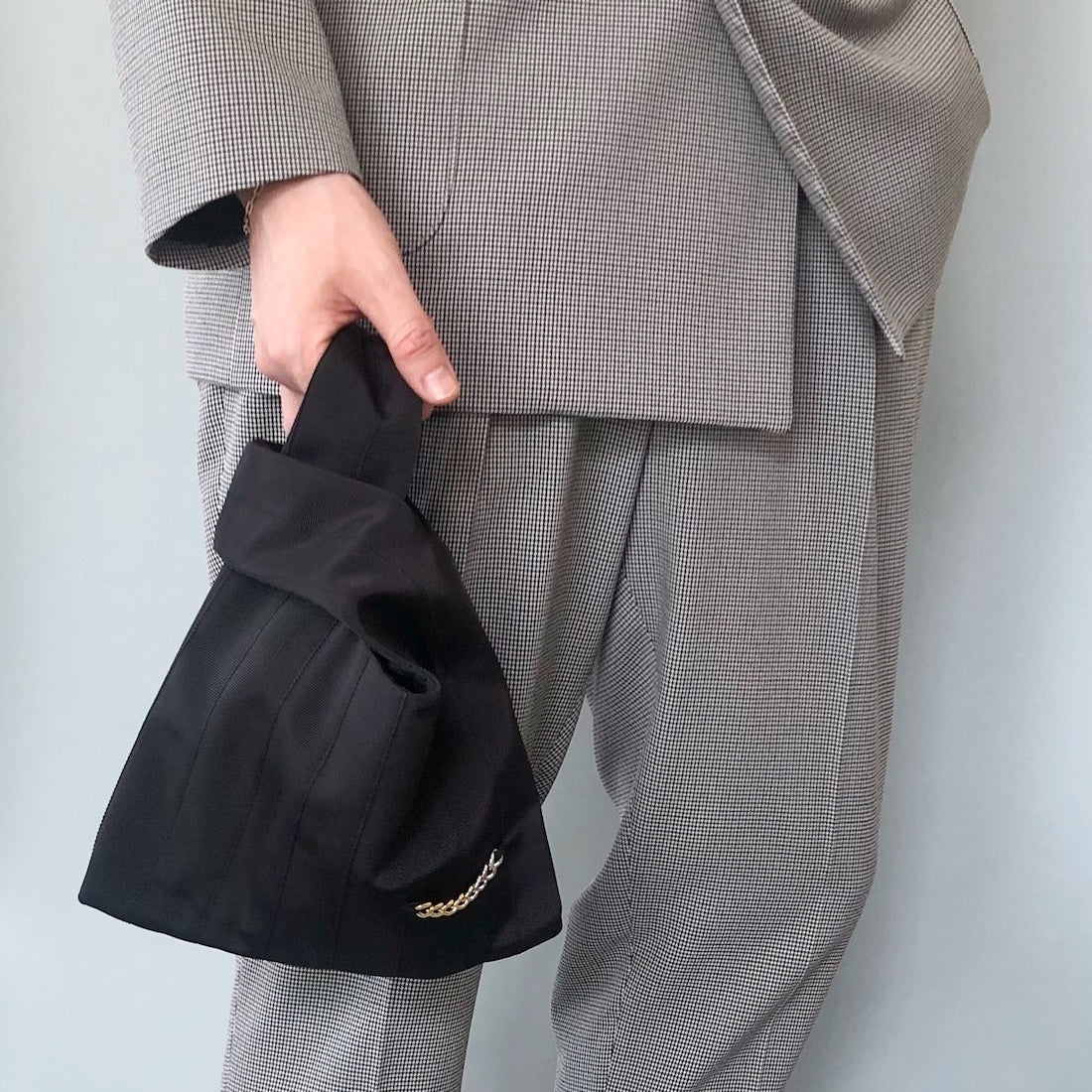 Small スモールサイズ Shopper Bag ショッパーバック ブラック BLACK 着用