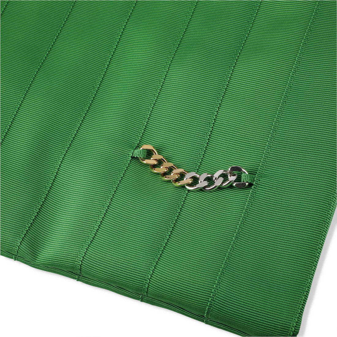 Shopper bag ショッパーバック グログランリボン ミディアムサイズ GREEN