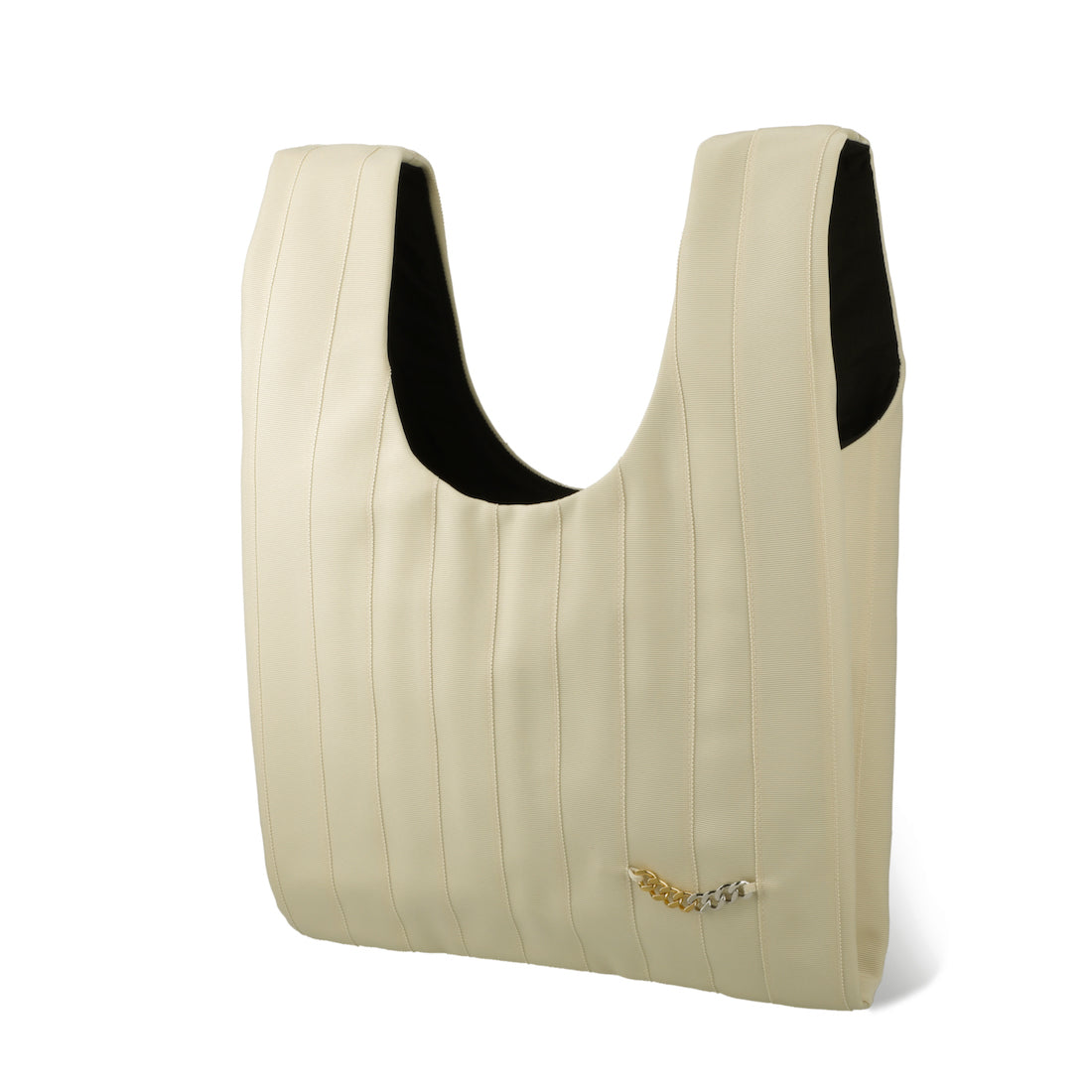 Shopper bag ショッパーバック グログランリボン ミディアムサイズ IVORY