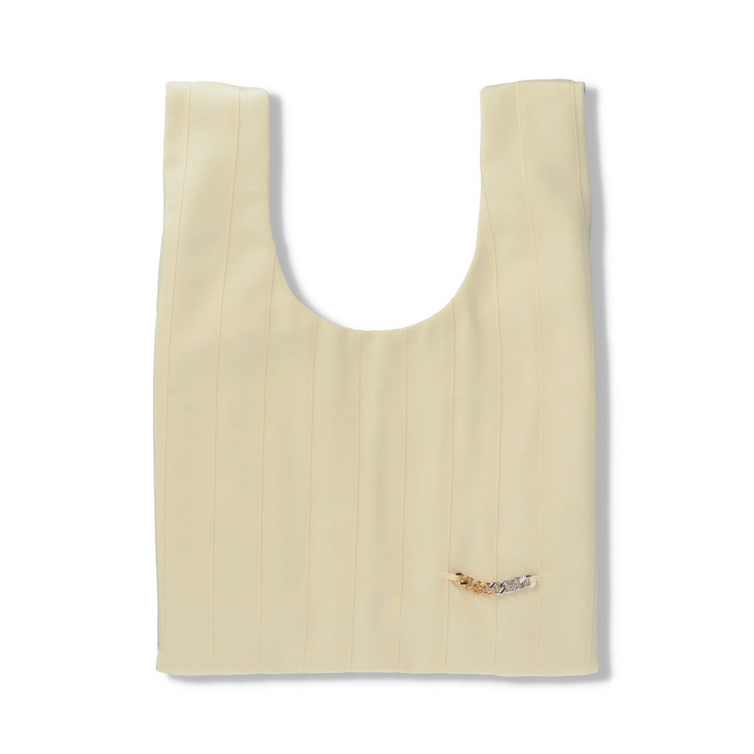 Shopper bag　ショッパーバック　グログランリボン　ミディアムサイズ　IVORY