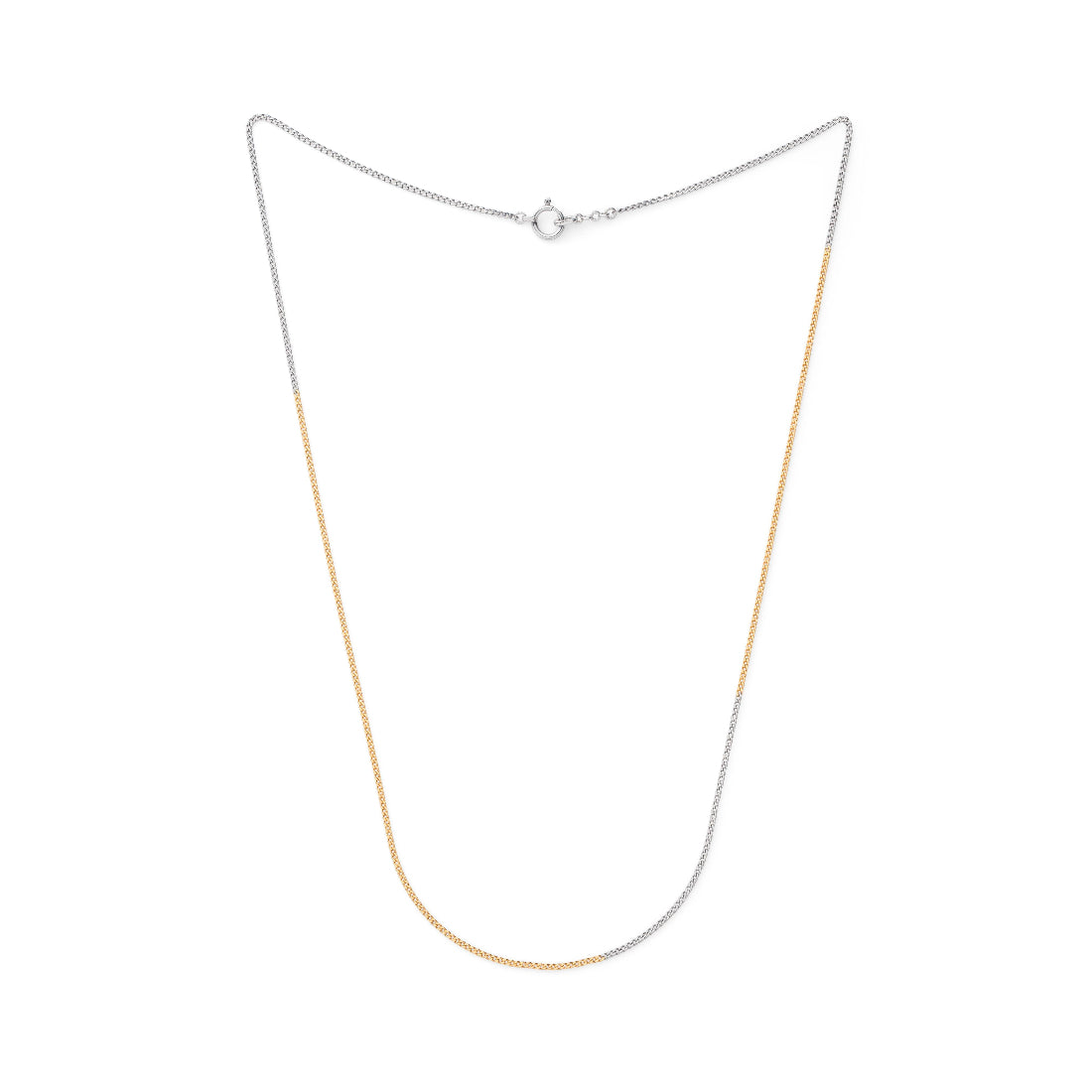 Medium Classic Cut Gold&Platinum Necklace
