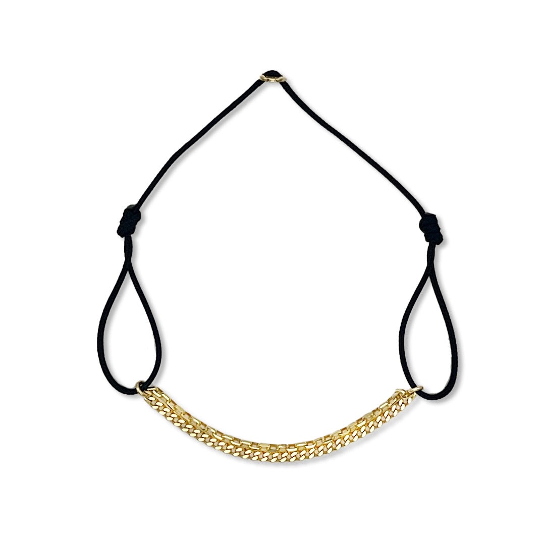 Double Chain Cord Bracelet