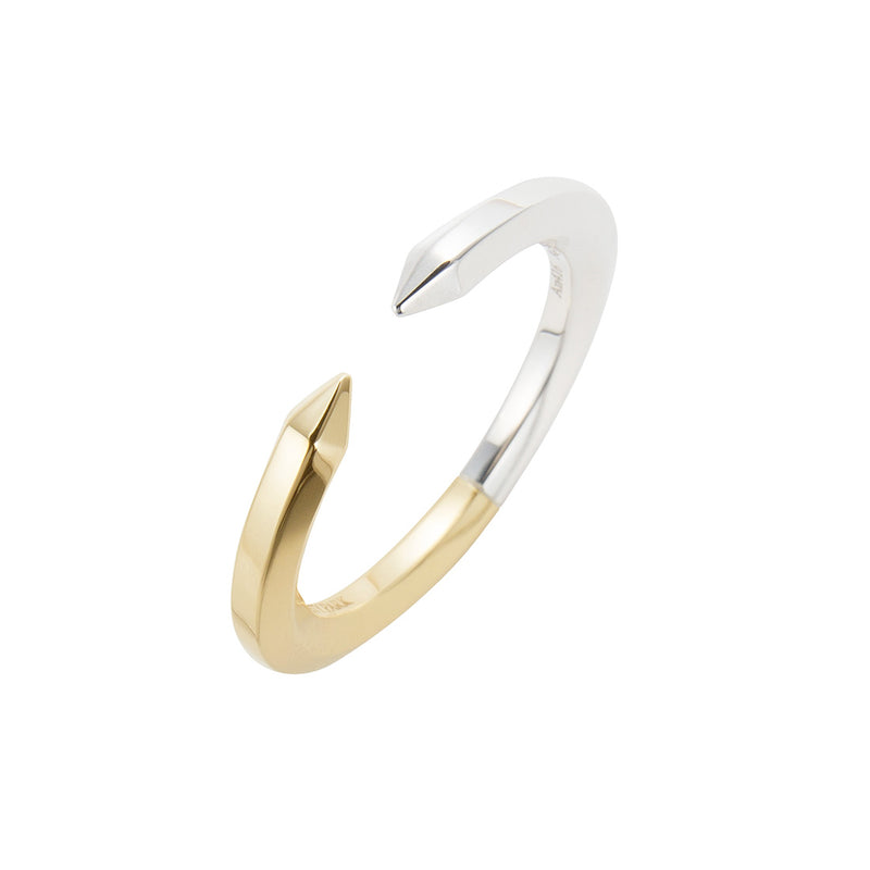 18K　イエローゴールド　silver925　シルバー９２５　Crystal　クリスタル　Ring　リング　Combination　コンビネーション