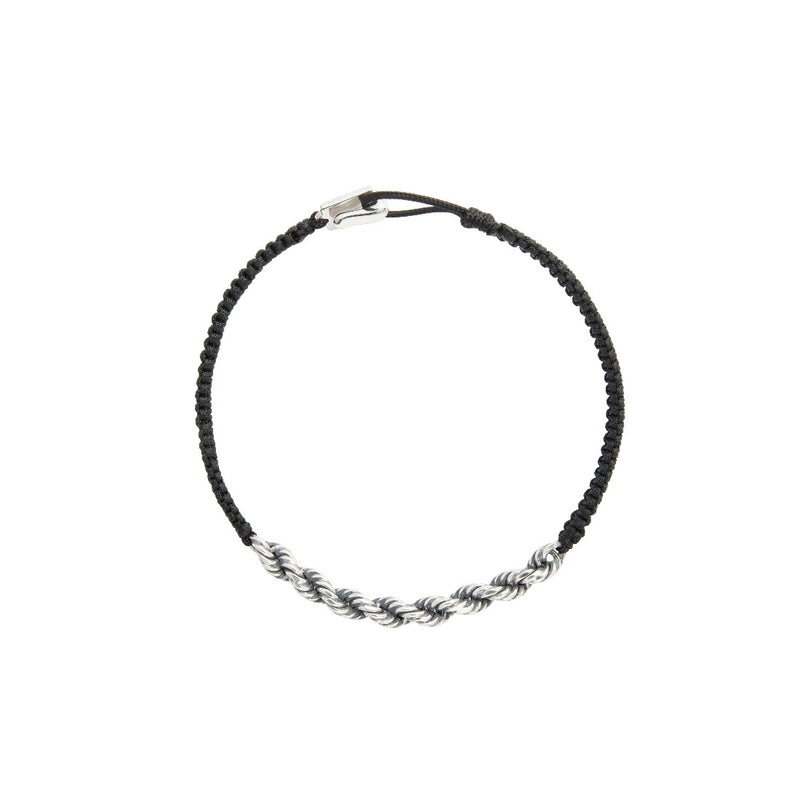 Silver　Rope Chain　コードブレスレット　Cord Bracelet