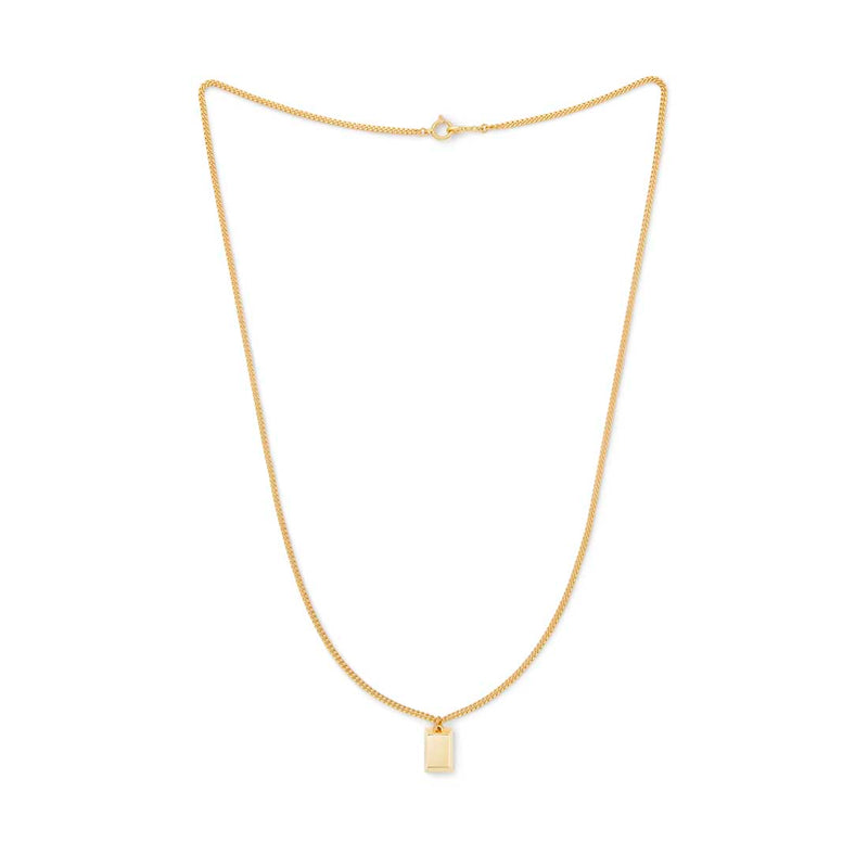 18K　Necklace　Ingot　ネックレス　イエローゴールド