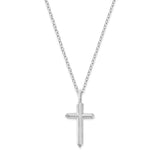 18K　ホワイトゴールド　ネックレス　Necklace　Crystal Cross　クリスタルクロス