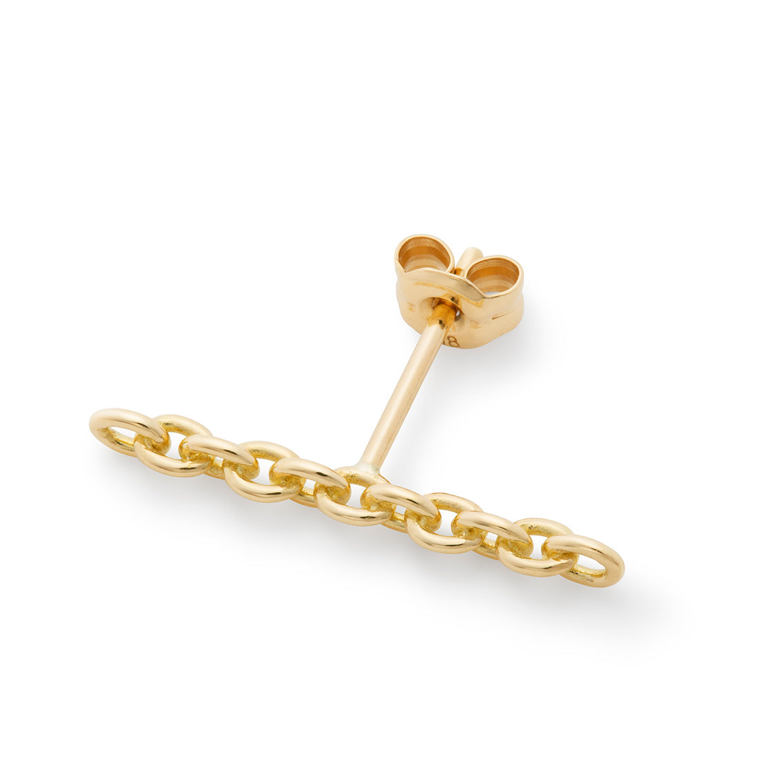 18K　Anchor Chain　ピアス　long