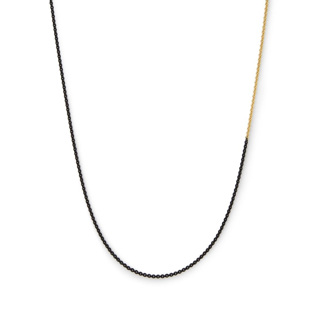 silver　シルバー　18K　ブラックコーティング　ネックレス　Necklace