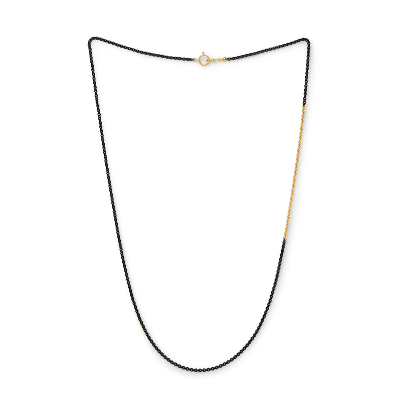 silver　シルバー　18K　ブラックコーティング　ネックレス　Necklace