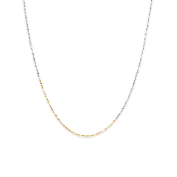 18K　Oval Chain　オーバルチェーン　Combination　コンビネーション　Necklace　ネックレス　1.6mm