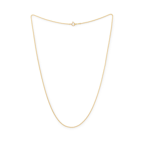 18K　Oval Chain オーバルチェーン　Necklace　ネックレス　1.6mm　イエローゴールド
