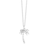 K18　ホワイトゴールド　ダイア　パームツリー　ネックレス　Palm Tree Necklace
