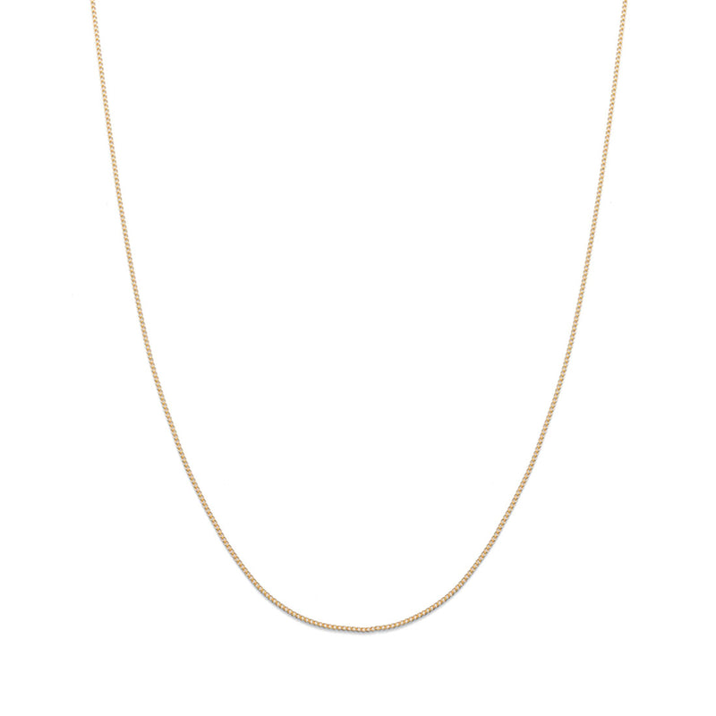 K18　イエローゴールド　Curb Chain　カーブチェーン　Necklace　ネックレス