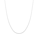 18K　ホワイトゴールド　Curb Chain　カーブチェーン　Necklace　ネックレス