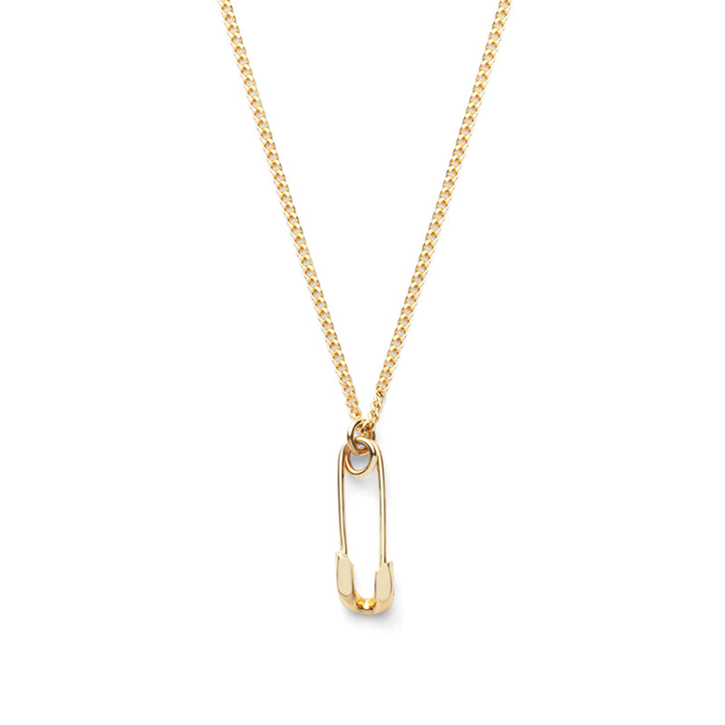 18K　Safety Pin　Necklace　ネックレス　イエローゴールド
