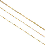 18K　Mixed Chain　Necklace　ネックレス　イエローゴールド