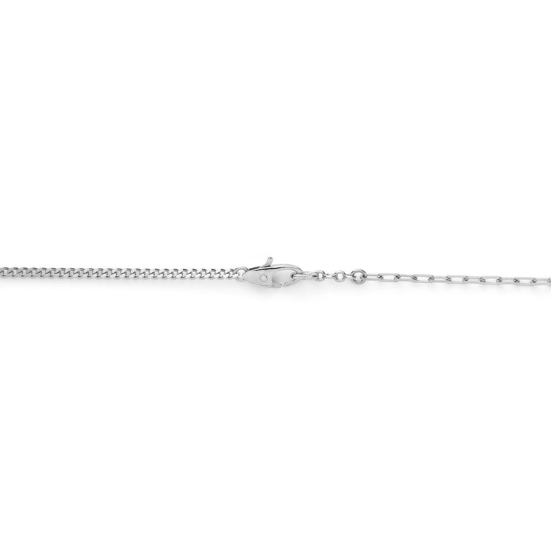 18K　Mixed Chain　Necklace　ネックレス　ホワイトゴールド