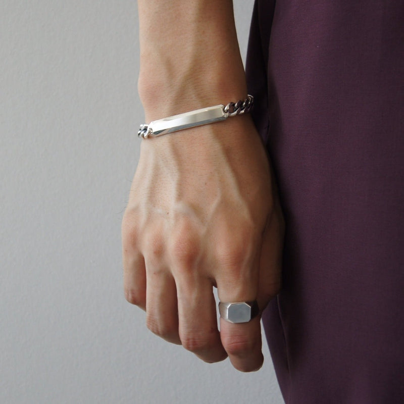 silver925 ID bracelet