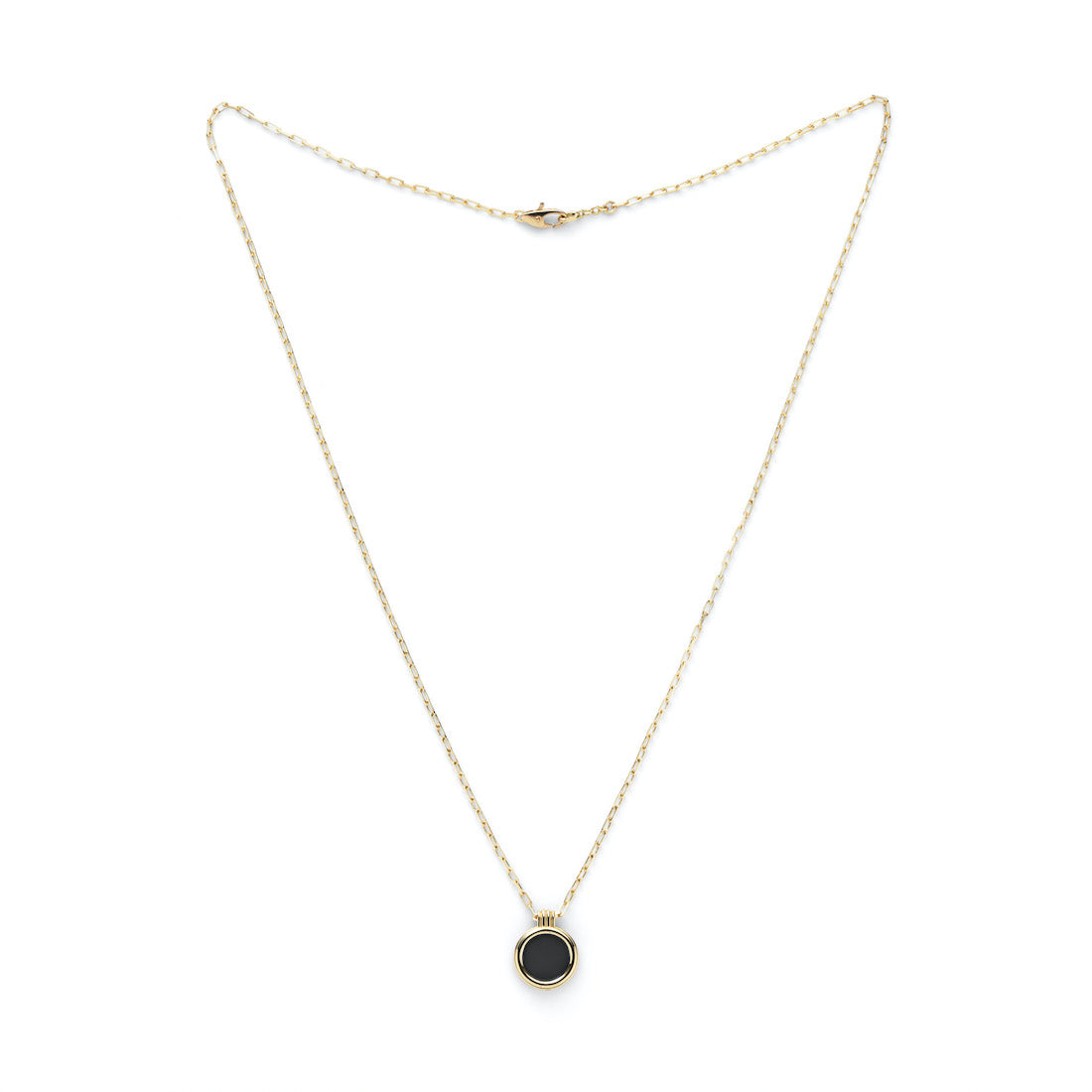 K18　ネックレス　Necklace　ペンダントネックレス　Pendant Necklace　オニキス　Onyx