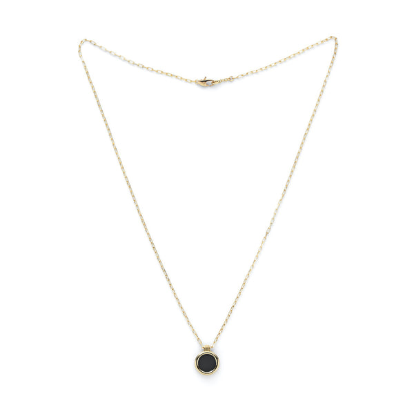 K18　ネックレス　Necklace　ペンダントネックレス　Pendant Necklace　オニキス　Onyx