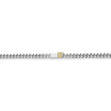 18K　silver　Curb Chain　カーブチェーン　combination　コンビネーション　Necklace　ネックレス