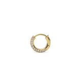 18K　イエローゴールド　Hoop　フープピアス　ダイアモンド　Diamond