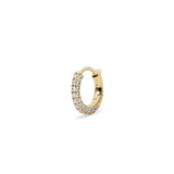 18K　イエローゴールド　Hoop　フープピアス　ダイアモンド　Diamond