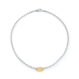 Silver　18K　Tag Chain　Anklet　タグチェーン　アンクレット