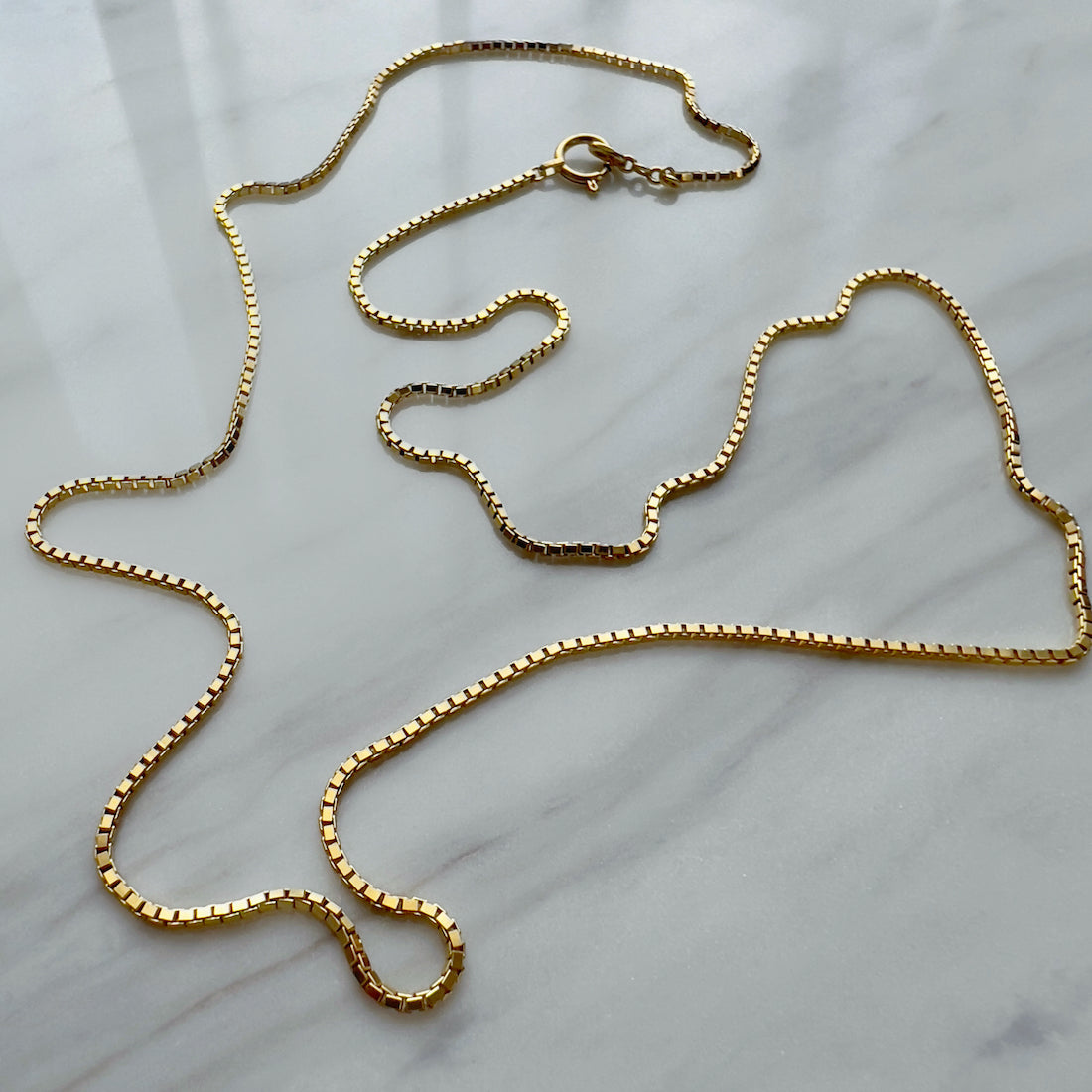 Box Link Chain Necklace