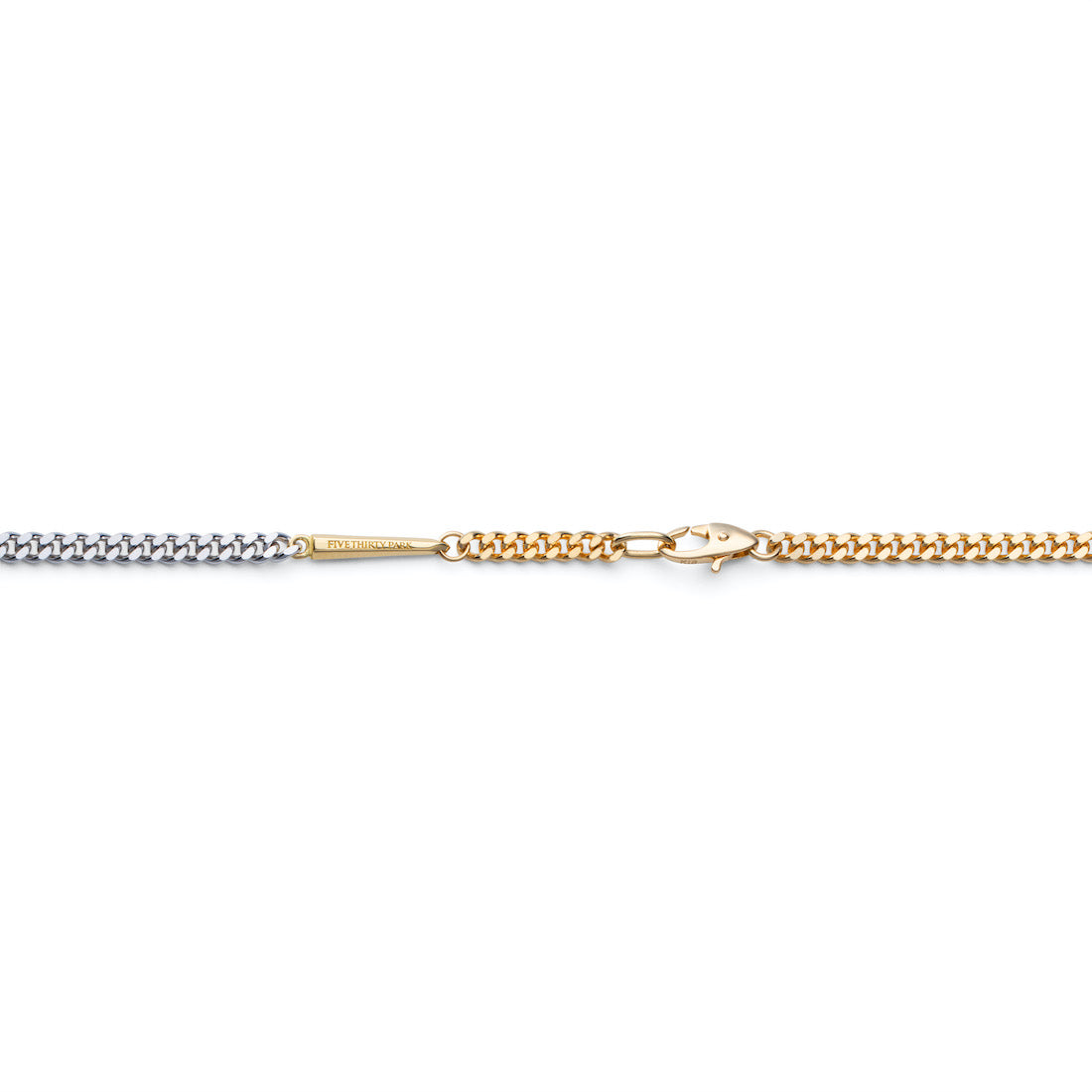 18K Curb Chain Combination Necklace 2.8mm