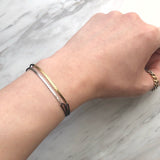 K18　イエローゴールド　Cord Bracelet　コードブレスレット　着用