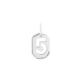 18K　ホワイトゴールド　Number　Charm　チャーム