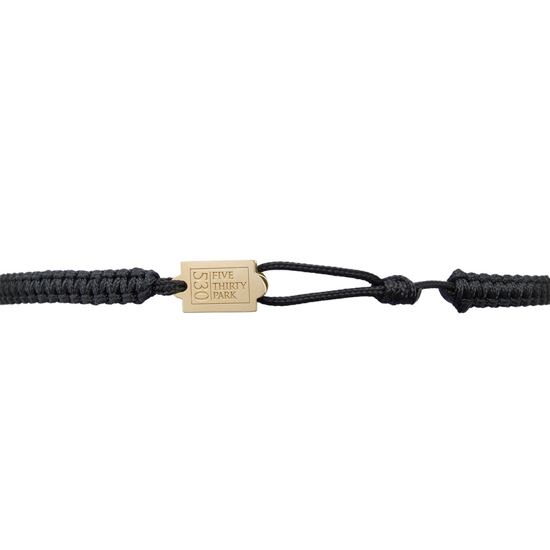 18K　イエローゴールド　Cord Bracelet　コードブレスレット　エンドパーツ
